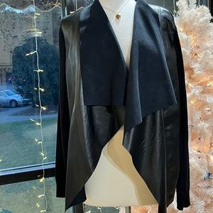 MICHAEL Michael Kors Black Faux Leather Jacket, EUC, 1X